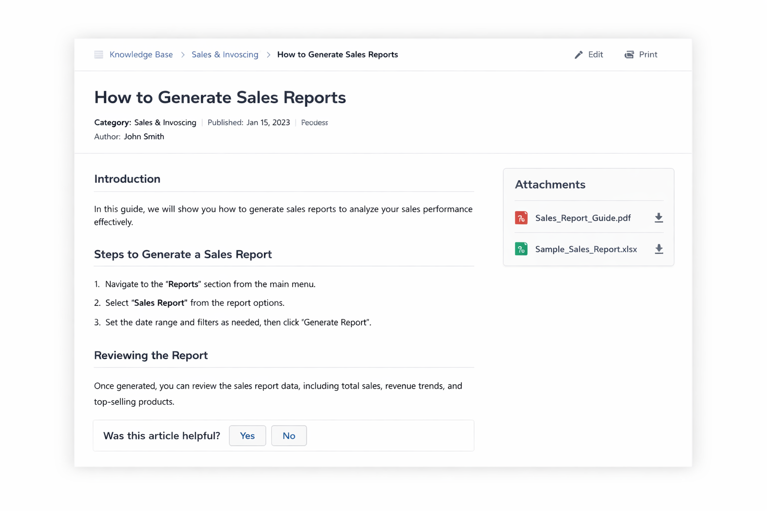 Article view (Knowledge Base)