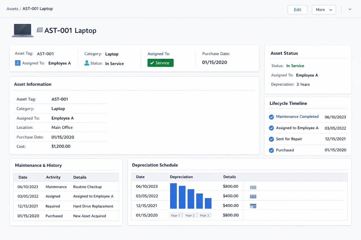 Asset detail (Asset Management)