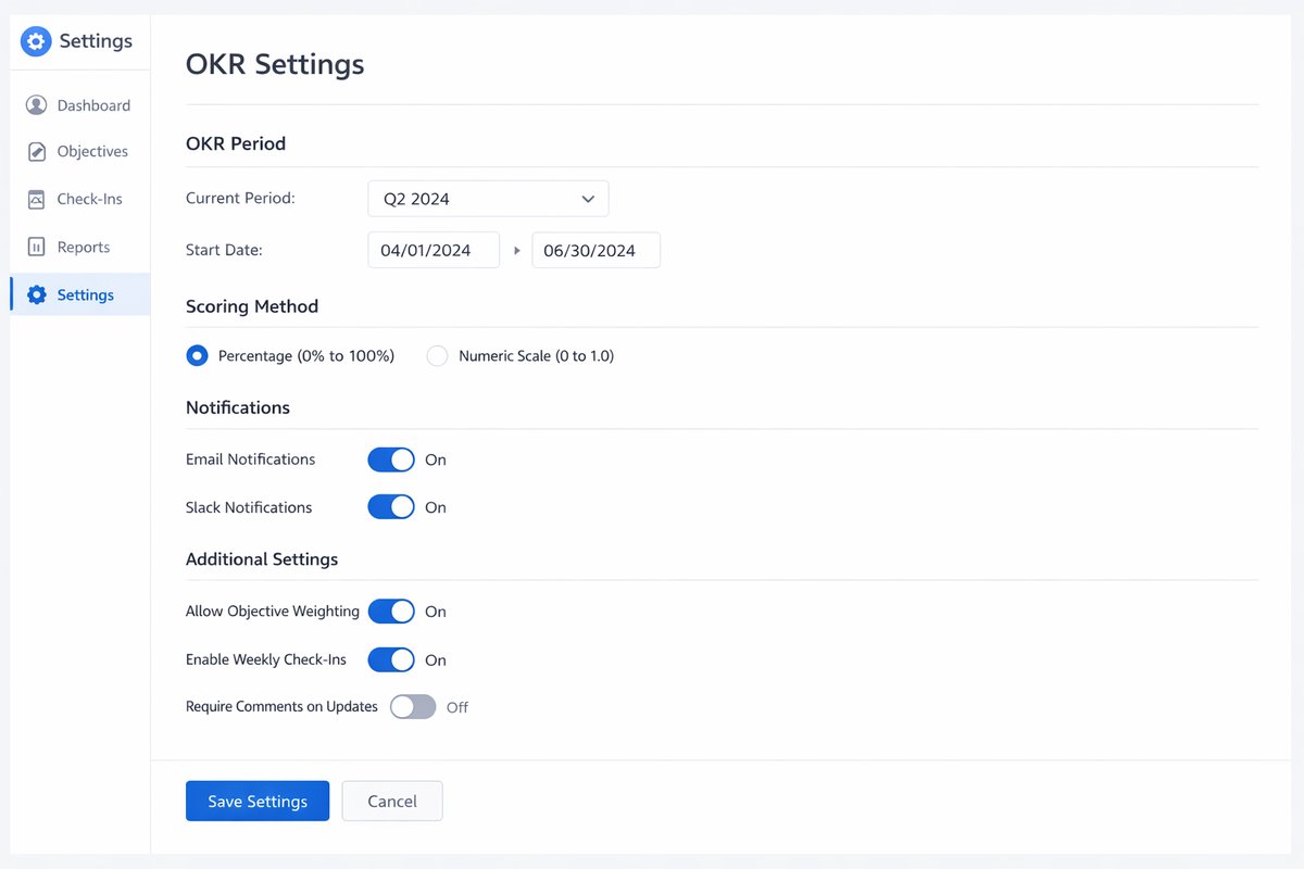 Settings (OKR)
